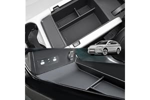 [2 PZS] GAFAT Compatible con 2025 BYD Seal U DM-i EV 2024-2026 Consola Central Caja Almacenamiento, 1 Organizador Reposabrazos, 1 Estantes Bandeja inferior Consola de TPE, 2025 Seal U DM-i Accesorios
