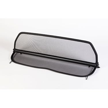 Déflecteur De Vent Pliable Noir Avec Fermeture Rapide – Anti-Remous Pour Renault Mégane 1 Cabriolet 1995-2003
