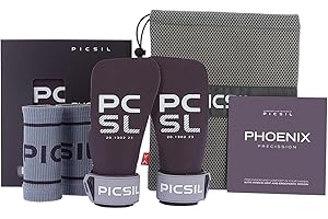 PICSIL - Paracalli Phoenix, Uso Senza Magnesio, per Barre Ruvide e Lisce, Grips con Astuccio e Polsini, Ideale per Cross Training, Ginnastica e Calistenics