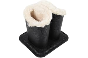 Homoyoyo Support à Lunettes De Chevet Double Tête Noir Texture Grainée Porte-lunettes 2 Compartiments Pour Rangement Organisé De Lunettes De Soleil Accessoire Pratique Maison