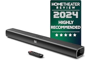 Majority Naga 80 Barre de Son TV | 140W 2.2 Enceintes pour Téléviseur | Barres de Son Bluetooth | HMDI Arc Soundbar Home Cinéma | Enceinte TV avec Kit de Montage Mural et Télécommande Inclus