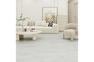 ATOPOSE GREEN SURFACE SOLUTIONS ATOPOSE Vinyl Flooring-Laminate Flooring, Self Adhesive Wood Look 36 Floor Planks-White Wash Maple-5.02 m²,Watrerproof and Easy Clean Bathroom Flooring Kitchen Flooring Rental House Flooring