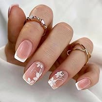 Resweky Falsche Nägel Set – 24 Stück French Nail Design In Mandelform, Glänzend & Vollständig Abdeckend