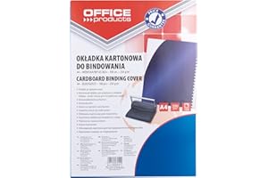 OFFICER PRODUCTS Binding Covers Office Products Cardboard A4 250 GSM 100 Pcs Glossy Dark Blue/Presentation/Type-for Binding/Kind-Back, Cardboard/Material-Cardboard/Colour-Dark Blue/Format-A4