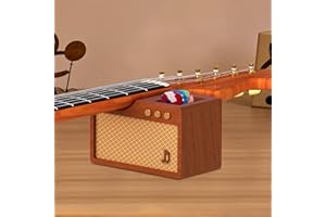 CoolGift Mart Guitar Accessories, Solid Wood Amp Styled Guitar Neck Rest with Pick Holder, Luthier Tools for Guitarists for Electric Guitars Repair Maintenance Cleaning