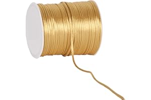 RIBBON WRITER Antique gold silk rattail cord 2mm x 10 Metres cut from roll