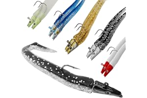 RTDHO 10Pcs Soft Fishing Lures with Jig Head and T Tail 11cm 10g,Sea Fishing Lures Set for Saltwater and Freshwater 3D Eyes Paddle Tail Baits Kit for Bass Pike Trout Pollock Carp Cod Perch Predator Fish