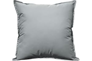 Olivia Rocco Coussin d'extérieur imperméable rembourré carré pour banc décoratif - 60 x 60 cm - Argenté