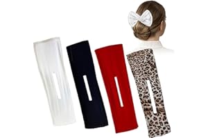 VIERONE Hair Bun Maker 4 PCS Bun Makers for Hair Reusable Twist Bun Maker Bun Donut for Hair Deft Bun for Hair Lazy Hair Curler Hair French Twist Hair Bun Maker Hair Bun Accessories for Women Girls