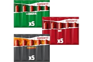 HAMPERLY GIFTS Smoked Pork Salami Sausage - Bundle Consisting of Peperami Original 5x20g, Firestick 5x20g & Hot Flavour 5x20g (3 Pack)
