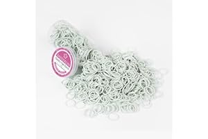 JASVERLIN Piccoli elastici bianchi, mini legami per capelli per bambini Elastici elastici per coda di cavallo Scrunchies per ragazze bambini donne 1/2 pollici 1000pcs