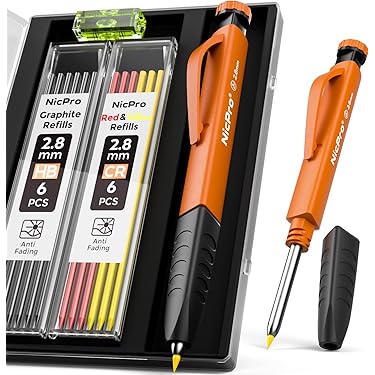 10x Zimmermannsbleistift Bleistift Maurer Baubleistift 4H Handwerker