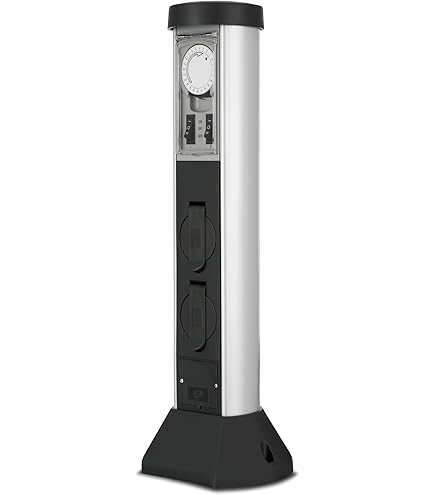 Ledvion - Buitenstopcontact met paal, incl. timer, 2 stopcontacten, waterdicht IP44, 3 jaar garantie Ledvion - Buitenstopcontact met paal, incl. timer, 2 stopcontacten, waterdicht IP44, 3 jaar garantie