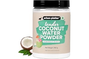 Urban Platter Tender Coconut Water Powder | Natural Drink Mix for Refreshing Summer Beverages | Great for Smoothies, Mocktails, Cocktails & Everyday Hydration | 350gm (Pack of 1)
