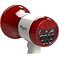 Magikl Megaphone Speaker with Siren - Portable Loud Hailer - MP3 Player and Recording Function, Rechargeable Battery and USB-Charging Cable Included - For Parties, Sporting Events and Professional Use