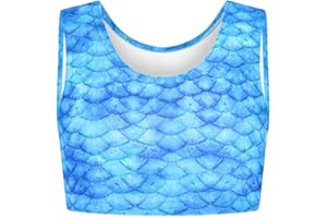 PLANET MERMAID Frozen Aqua Mermaid Crop Top