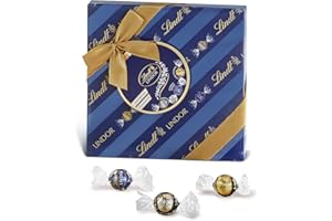Lindt Lindor Scatola Incartata, Praline Cioccolato Fondente, 287g