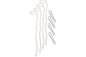 Holy Land Market Pants/Jeans/Tallit Katan 100% Wool Tzitzits (Set of Four) Off-White Thread - Tassels with Hanging Hooks