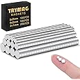 TRYMAG Small Magnets, 400Pcs Rare Earth Magnets, 3 Different Size Tiny Mini Magnets for Crafts, Small Round Fridge Magnets for Miniatures, Refrigerator, Office, Kitchen Cabinet, Round Button Magnets