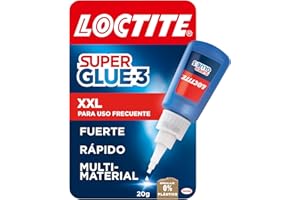 Loctite Super Glue-3 XXL, pegamento universal triple resistencia, adhesivo para uso intensivo, pegamento instantáneo, transparente y extrafuerte, 1x20 g