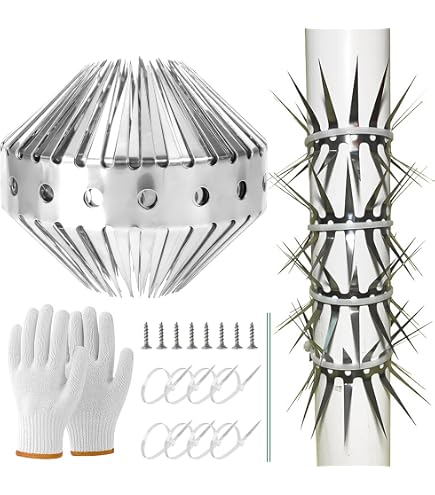 Protezione Antimartora Per Pluviali – In Acciaio Inox V2A, Diametro Max 100 Mm, Fissaggio A Molla, Made In Germany