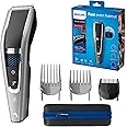 Philips Serie 5000 HC5650/15 - Cortapelos con cuchillas acero inoxidable, 28 ajustes de longitud, 90 min de uso sin cable, in