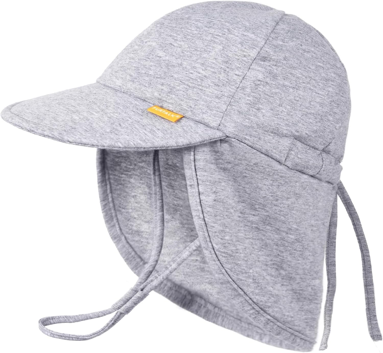 FURTALK Cotton Baby Toddler Sun Hat UPF 50+ UV Protection Kids Unisex Girls & Boys Summer Cap with Adjustable Chin Strap Neck Flap