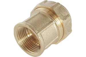 SOMATHERM FOR YOU SOMATHERM PER VOI - femmina in ottone Raccordo dritto per D25 tubo in PE - F20 / 27 - bloccaggio esterno