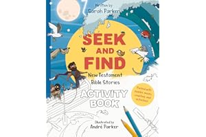 Seek and Find: New Testament Activity Book: Learn All About Jesus! (Christian Colouring and activity book to gift kids ages 4-8)