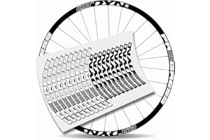 CUAC REVOLUTION Kit Adesivi Bici Adesivi Cerchio Rim Progress DYN 29" MTB BTT B (Bianco)