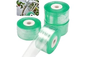 EXIN DECHEN 4 Pièces Rubans de Greffage,100m × 3cm Ruban Greffage Transparent,Rouleaux de Ruban Greffage,Ruban de Greffe Biodegradable,Auto-adhésif Greffage Ruban,Ruban Film a Greffer pour Greffage Pépinière