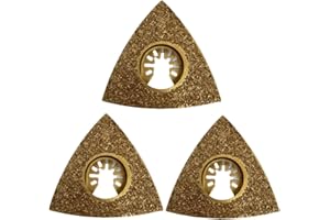 RENNIE TOOL COMPANY Set di 3 lame in carburo da 78 mm, lame multiutensile, compatibili con Dremel Fein Multimaster Makita Etc Oscillante