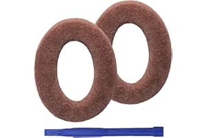 Adhiper HD598 wymienne nauszniki, kompatybilne z Sennheiser HD598, HD598SE, HD598CS, HD515, HD55, HD595, HD518, nauszniki z miękką flanelą i pianką memory (brązowe)