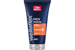 Wellaflex Men Power Definition Gel | Ultimativer Halt Styling Haargel | Veganes Haargel | Dermatologisch getestet & frei von Silikonen | 150ml