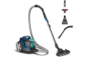 Philips Seria 5000 Odkurzacz Bezworkowy - Silnik o Mocy 900 W; Technologia PowerCyclone 7; Filtr Antyalergiczny H13; Nasadka TriActive LED, Kompaktowy I Lekki (FC9557/09)