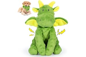 TWZ Squeaky Dog Toys Soft Plush Dog Toy with Crinkle Paper Stuffed Dog Chew Toys Indestructible Dog Toys