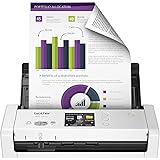 Brother ADS-1700W Scanner per documenti compatto e intelligente | Alimentatore di documenti | Scansione automatica | Wi-Fi/Wi