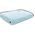 SOFTSPUN Microfiber Bath Towel 500 GSM 1 pc Light Sky Blue! Ultra Absorbent Super Soft & Lightweight Quick Drying for Men & Women Daily Use Extra Large Size Unisex.