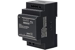 Stonenect Din-Rail Power Supply Transformer Switching Power Supplies Mountable Modular Power Supply for Industrial Automation Distribution Boxes Instrumentation (24V 2.5A HDR-60-24)
