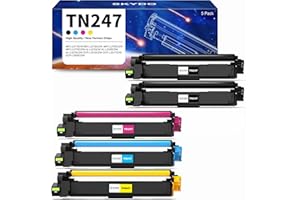 Skydo TN247 Cartucho de Tóner para Brother TN-243CMYK Compatible para Toner Brother DCP-L3550CDW MFC-L3750CDW MFC-L3770CDW MFC-L3710CW HL-L3210CW HL-L3230CDW HL-L3270CDW ( TN243CMYK, Pack de 5)