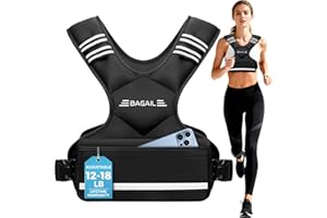 BAGAIL Regulowana kamizelka obciążeniowa z odpinanymi workami żelaznego piasku. Uniwersalna dla mężczyzn i kobiet, idealna na siłownię i trening aerobowy.