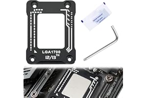 DONOONIS Contact Frame LGA 1700,Thermal Frame LGA 1700 BCF Anti-Flessione per Fissaggio Fisso CPU, Am5 Contact Frame Piastra Posteriore Fissa in Alluminio, Fissatore di Correzione della Flessione della CPU
