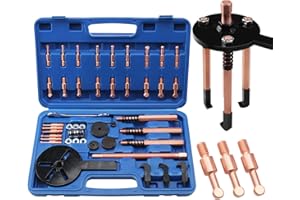 AFNCX Juego de extractores de rodamientos 36 en 1, kit separador de extractores de cojinetes internos, herramienta de extracción de cojinetes de orificio ciego, extractor de engranajes de desmontaje de coji