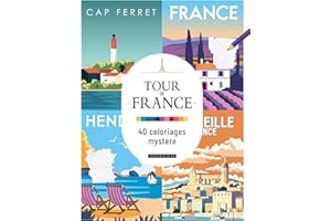 Tour de France - 40 Coloriages Mystère