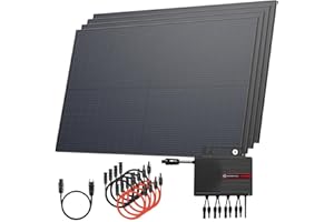 Solarway® Bloc d'alimentation solaire complet pour balcon 2000 W - Onduleur 2000 W - Kit complet - Panneaux solaires 500 W et accessoires