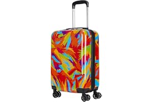 Flight Knight Hard Case Printed Luggage Suitable for easyJet, British Airways, Ryanair, Cities, Prints, Landscapes, Art, Hard Case Suitcases 8 Wheel Travel Bag Set & Carry Ons