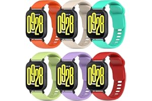 BDIG 6 Piezes Correas Compatible con Xiaomi Redmi Watch 5 Active/5 Lite,22mm Coloridos Transpirable Impermeable Suave Silicona Pulsera de Repuesto para Redmi Watch 5 Active/5 Lite