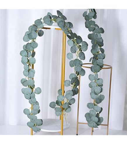 BALCONE ARTIFICIALE EUCALIPTO Ghirlanda Finto Eucalipto Foglie Finto