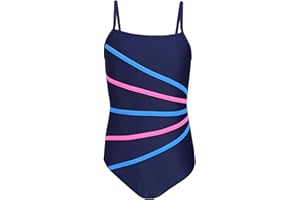 Aquarti Costume da Bagno Intero da Bambina Strisce