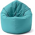 Lumaland Poltrona sacco gigante XXL Bandiera Brasile riempimento da 380 lt 140x180 cm per interni ed esterni